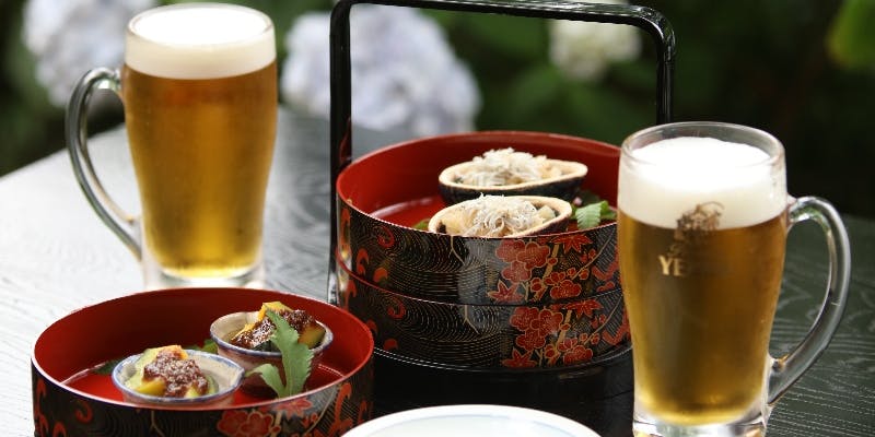 【ビアガーデン】鎌倉山の自然に囲まれた場所でビアガーデン 〆はせいろ蕎麦