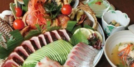 土佐料理 祢保希 赤坂店 「桂浜皿鉢コース」【皿鉢料理＋3品