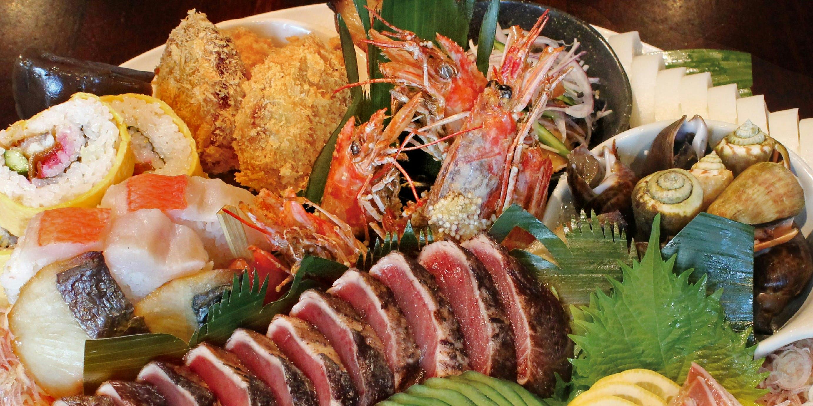 土佐料理 祢保希 銀座店 【桂浜皿鉢コース】土佐の郷土料理！ ディナー