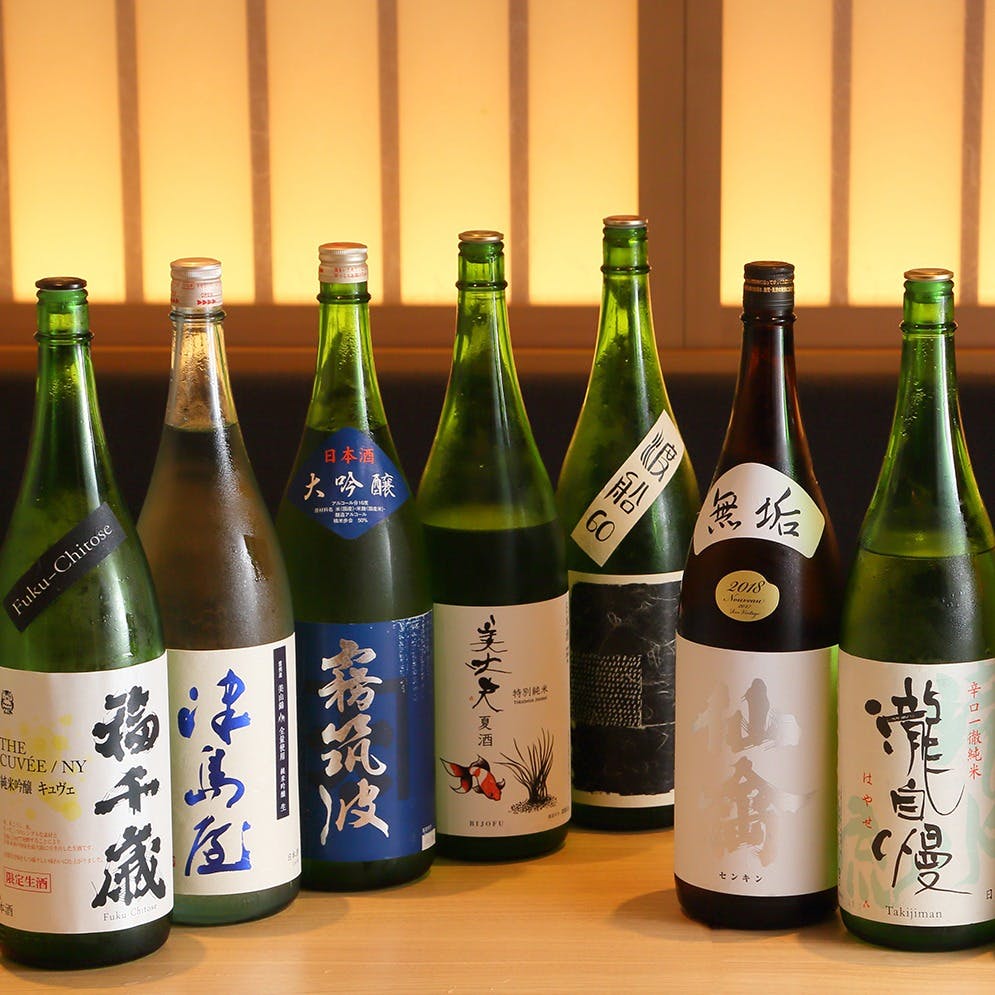 【Four seasons Japanese sake】四季の和酒を飲み放題(90分制)