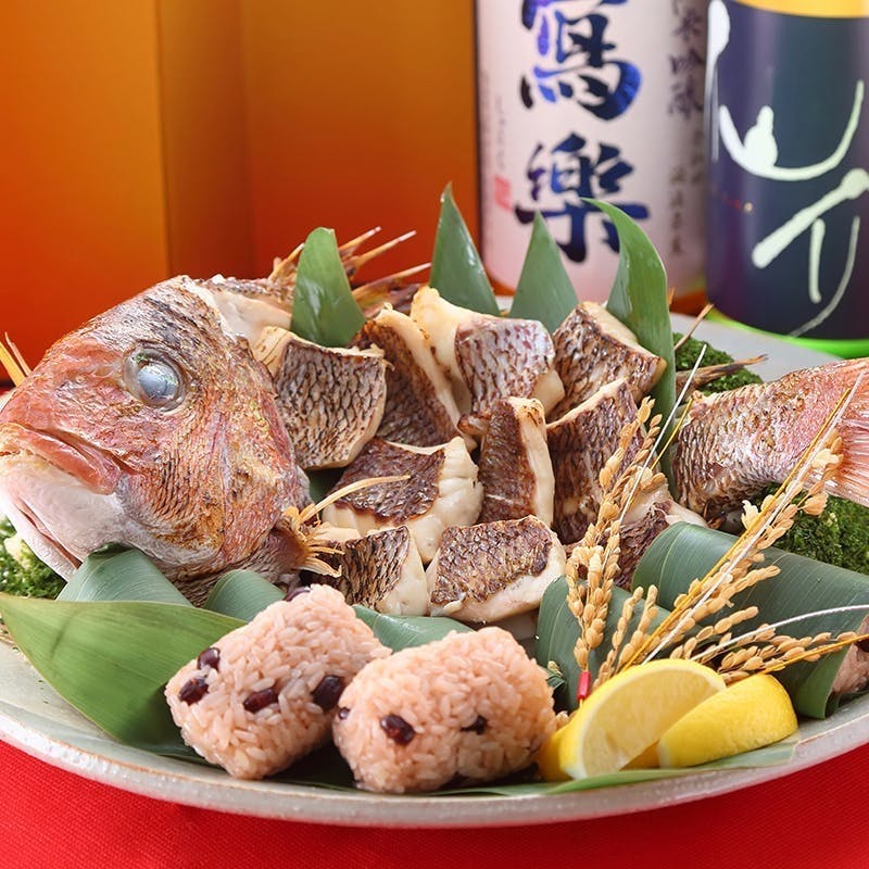 祝い鯛と赤飯(約6~8名様用)