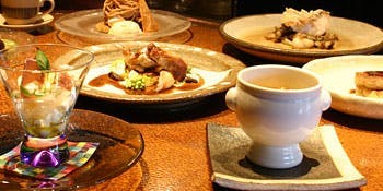 ウズラ 鶉 うずら 袋帯 六通 花 メゾン・ド・ヴァン鶉亭 【席