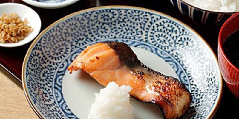 【越後の恵プラン】旬菜9種・鮭の味噌漬け焼きなど（食後のカフェ1杯付）