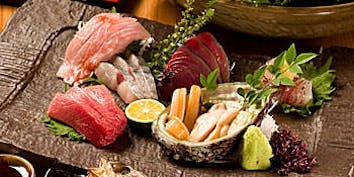 ～極上素材～キンキ炭火焼き＋寿司3種＋海老天ぷら＋季節料理など全8品 - 神楽坂 船形
