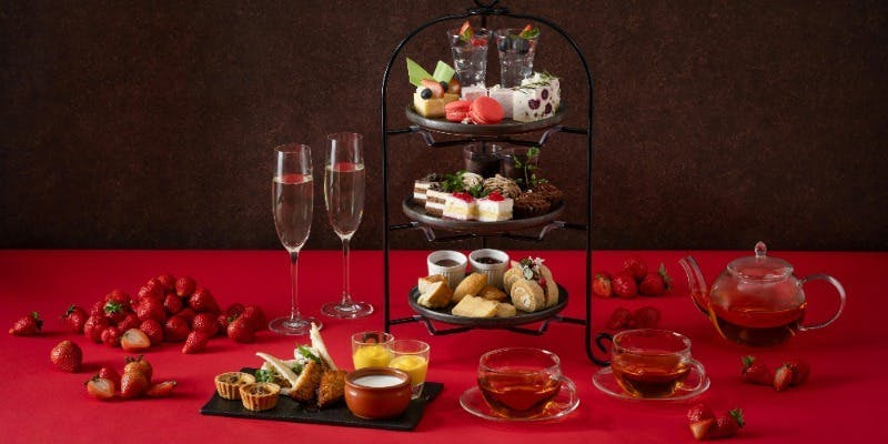 【季節のアフタヌーンティー】乾杯酒付 豊富なスイーツ＋ロンネフェルト紅茶フリー（土日祝）