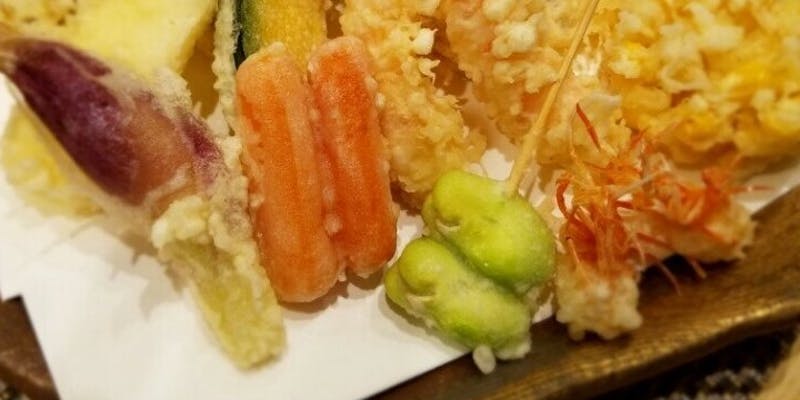 【赤坂コース】天ぷら10種、天茶又は天丼など全5品