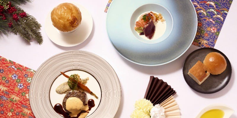 【NEW YEAR 2026】ホテル最上階「空中庭園」で新春ランチコース（1/1ー1/4）