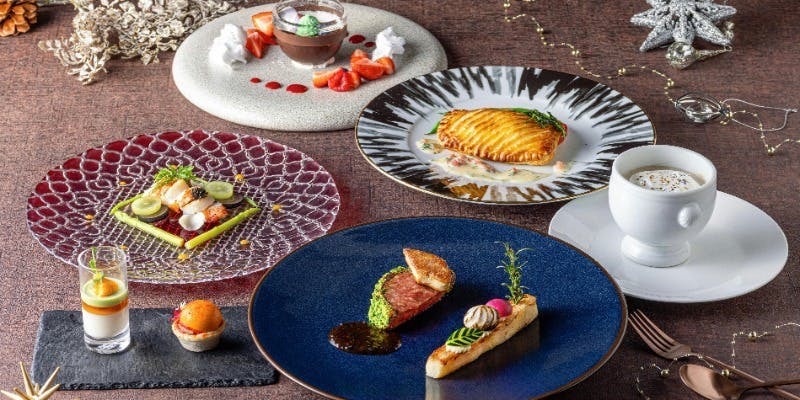 【Xmas2025】　クリスマスディナーコース（和牛サーロインとフォアグラ含むWメイン）