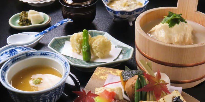 【季節の京ごのみ】名物ゆば桶付「みやこ」 蒸物、季節の御飯など全7品