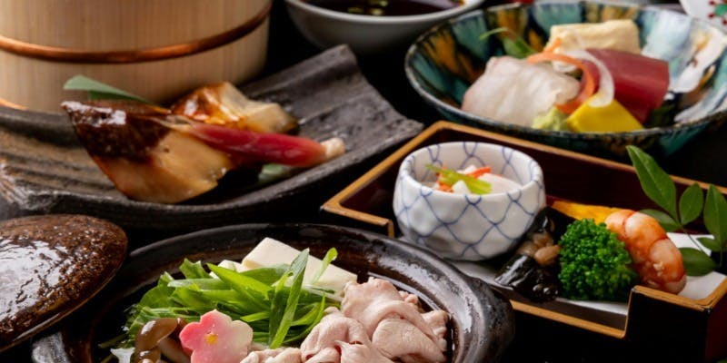 窓際席確約【季節の京料理】名物ゆば桶と旬味を満喫「松柏（しょうはく）」地上11階の夜景と共に