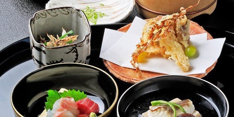 【お昼のお品書き】先付・向付・名物ゆば桶・水物など全9品（リクエスト予約）