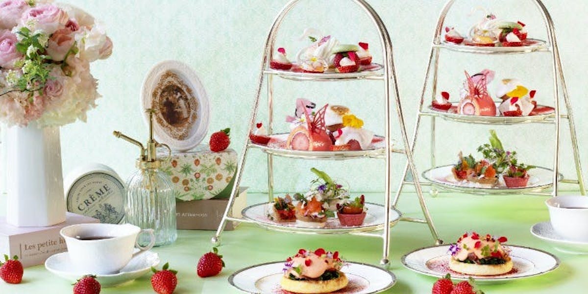 2024年ウェスティンホテル大阪のいちごアフタヌーンティー「Blooming Strawberry Afternoon Tea Set」