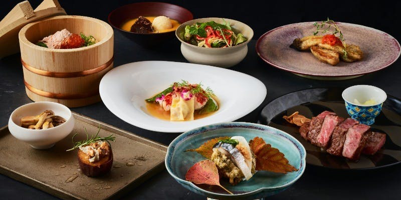 【花六コース】季節のおすすめプラン　A5ランク黒毛和牛、海鮮など全9品