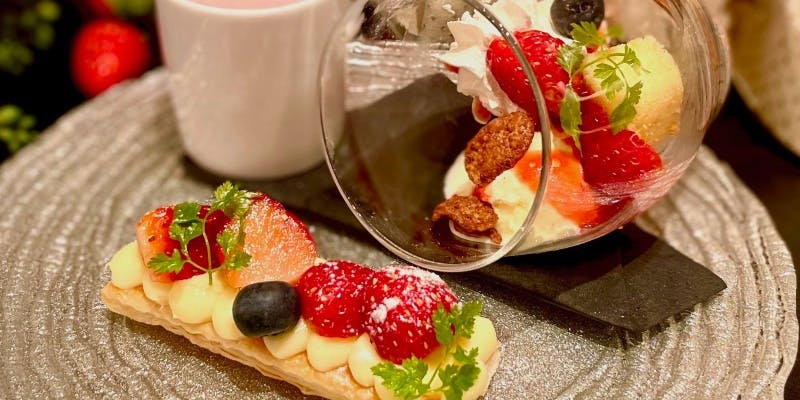 【1月限定お年玉コース】A5和牛もも肉のグリルやオマール海老のパスタ、季節のデザート等 ＋乾杯シャンパン