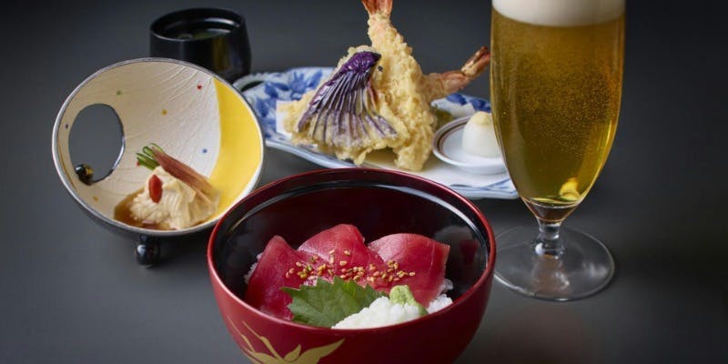 天ぷらとミニ丼ぶりセット（平日限定）