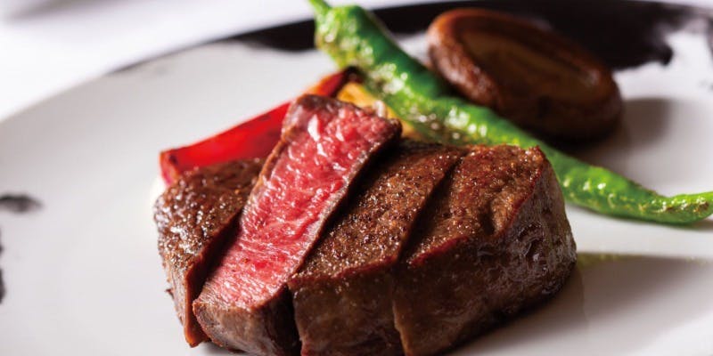 【黒毛和牛 lunch steak course】＋アペリティフ（完全個室確約）