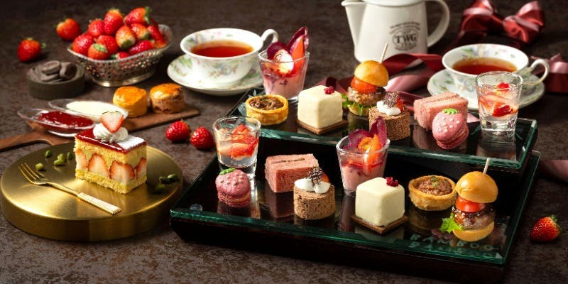 苺とショコラのアフタヌーンティー【苺食べ放題付】＋TWGカフェフリー付