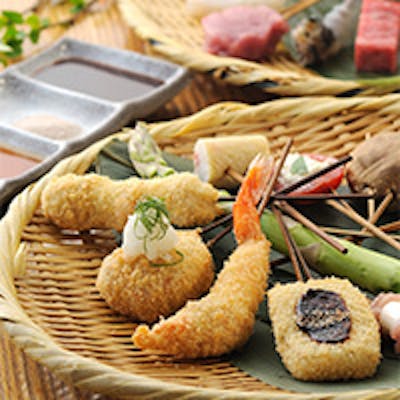 種類豊富な美味しい串揚げを「おまかせ」で、ゆっくりと堪能
