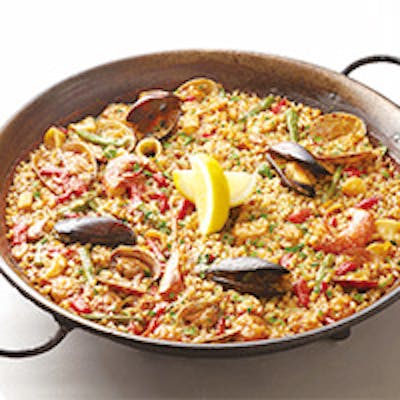 出汁にこだわった特製パエリア
