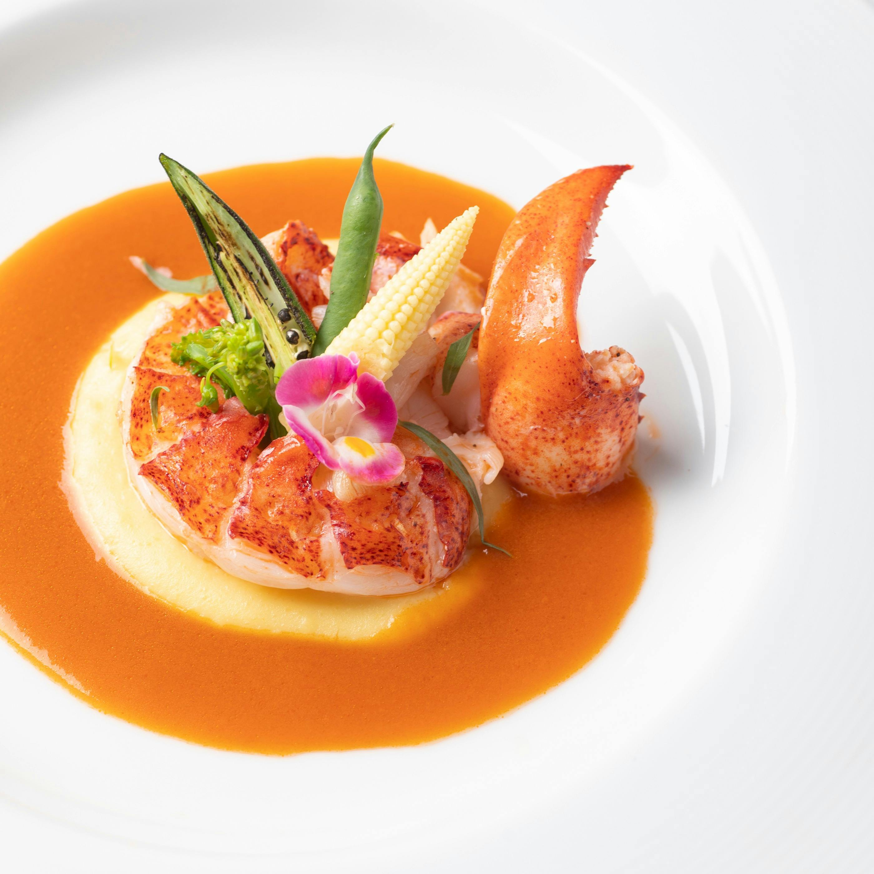 青山ブション アミュゼ スペシャル 牛フィレとフォアグラ オマールなど全6皿 ペアリング5杯 食後のカフェ ディナー プラン メニュー 一休 Comレストラン