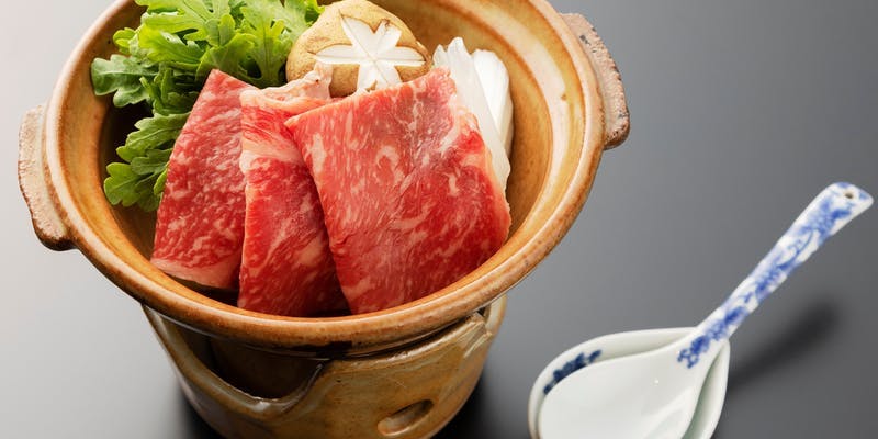 【江戸小鍋膳】季節の御飯、牛肉の小鍋など