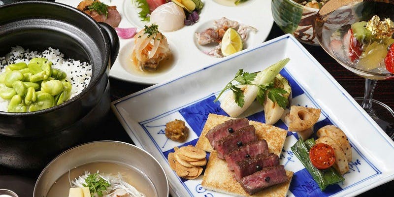 【ランチ・山形牛ステーキ会席コース】＋全7品