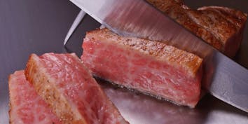 【山形牛ステーキの贅沢ランチコース】魚料理含む 7品 - 和食鉄板 銀座 朔月