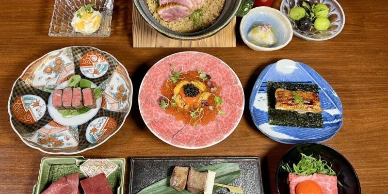 【至福コース】香箱蟹のプラチナユッケや黒毛和牛ヒレのステーキ等、全11品