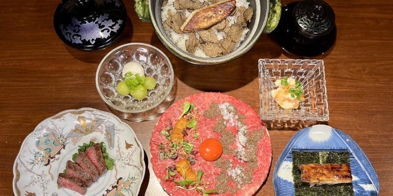 【2.5時間フリーフロー付き雅プラン】国産鰻のうなドッグや和牛ヒレ等、全10品