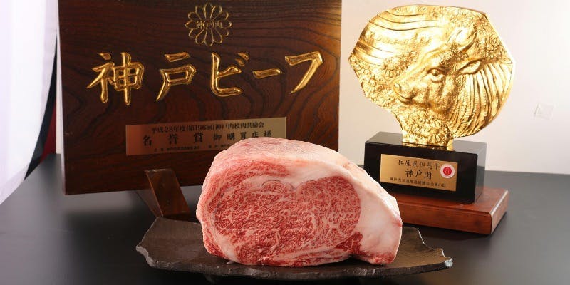 【菊水：神戸牛ステーキコース】牛肉茶碗蒸し、神戸牛フィレ肉溶岩石焼きなど全8品