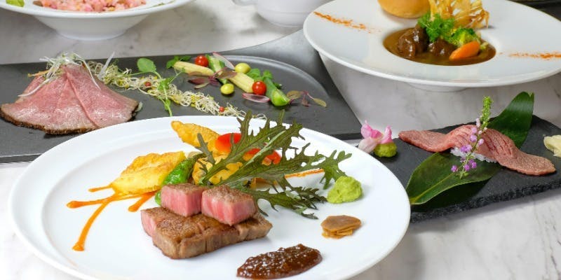 フルコース人気【喜山フルコース】神戸牛肉寿司、神戸牛ステーキなど（シャトーブリアン）