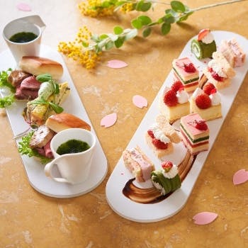桜 アフタヌーンティー シースケープ テラス ダイニング ヒルトン東京お台場 Okaimonoモール レストラン
