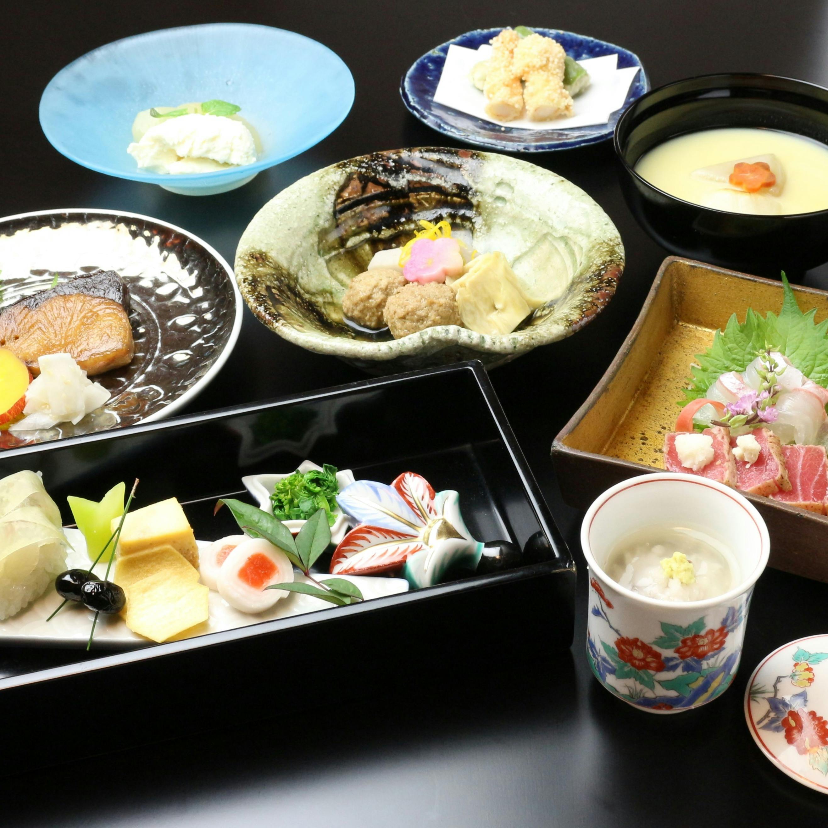 京料理 田ごと 本店 【一休限定特別会席】八寸、お凌ぎ、焼物など全8品＋2ドリンク ディナー プラン