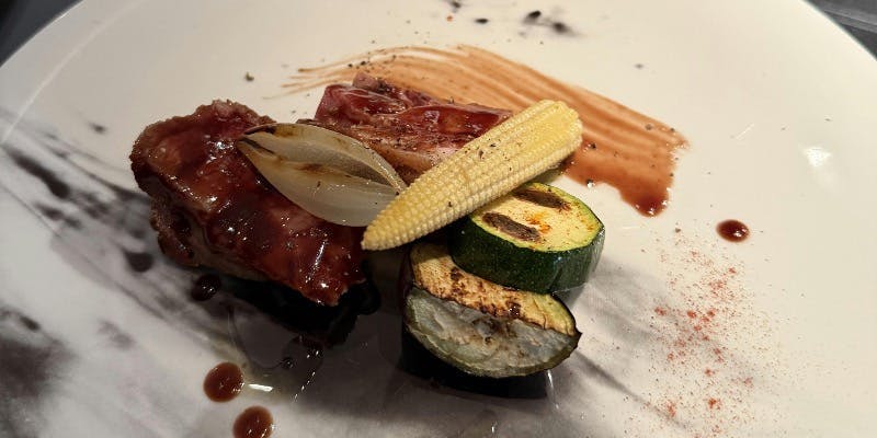 キャビアプリンや、チュロスコンハモン、トルティージャ、岩中豚やパエリアなど 全9品＋2時間飲み放題