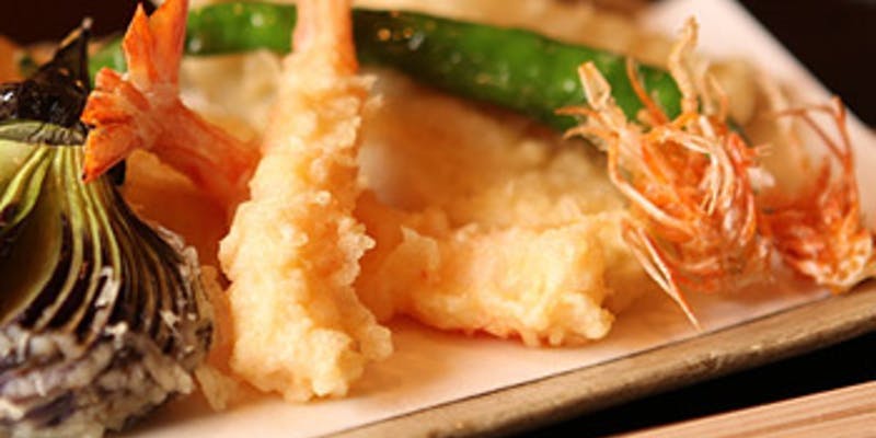 【雪コース】魚介や野菜含む天ぷら8種など全6品