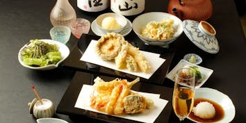 【かえでコース】食前酒付 全7品 - 天ぷら すず航
