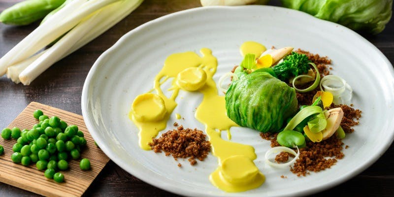 ポタジェール レコルト フランス風豆の煮込みと大地に芽吹く春野菜たち