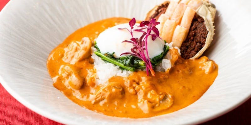 香箱蟹のニューバーグライス