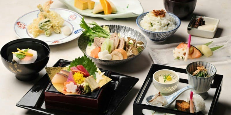 【びわ湖旬会席】滋賀の旬の食材を使った季節の会席 全8品 ＋1ドリンク（平日限定）