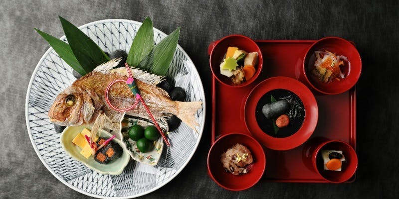 【お食い初めプラン】乾杯ドリンク付！お祝い会席全9品、お食い初め膳付！ 