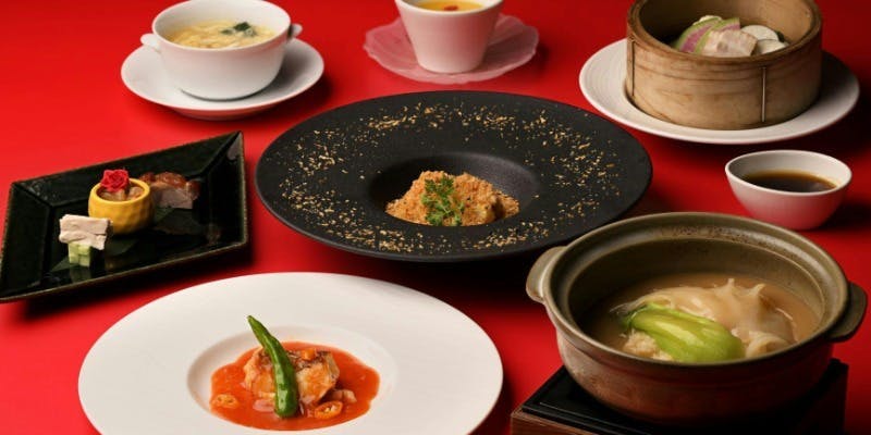 【琵琶】前菜、スープ、炒め物、デザートなど　中国料理コース 全7品　