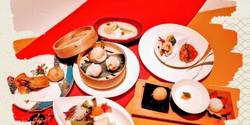 【予約限定】人気の点心、大海老の二種味、特製の中華粥 が味わえる飲茶ランチ！