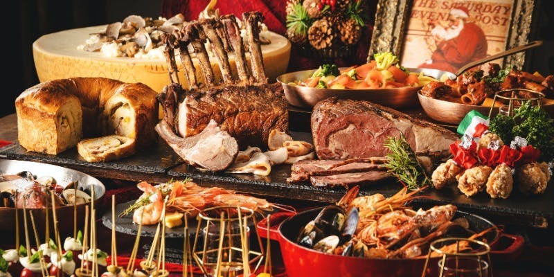 Xmas Night Market Buffet/2025＋ワインブッフェ×ア二バーサリープレート（12/24・12/25限定）