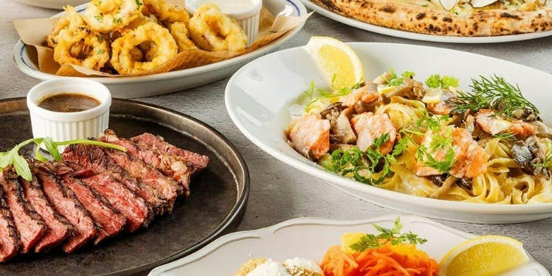 【ラグジュアリーコース】贅沢トリュフピッツァやタリアータ、ムール貝等12品＋120分飲み放題