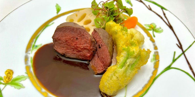 蝦夷鹿ブラックベリーソース