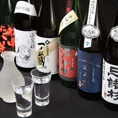 こだわりの日本酒を取り揃えております