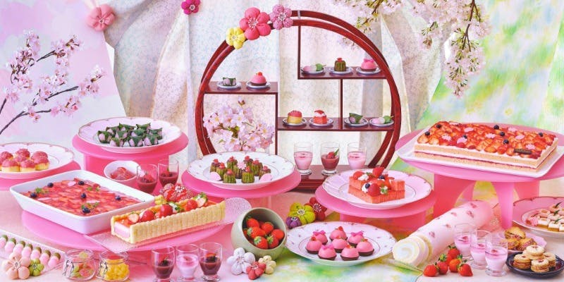 スイーツブッフェ 「いちごとさくら」