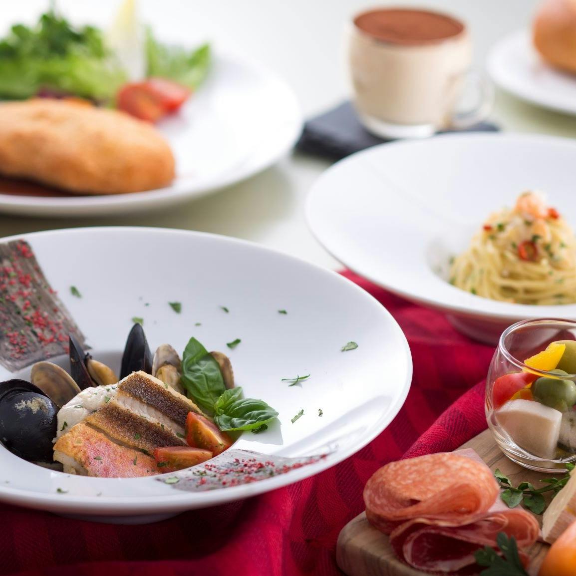 Italian Bar Eremo 神戸ポートピアホテル エレモコース 前菜 パスタ 魚料理 肉料理 ドルチェの全5品 選べる1ドリンク ディナー プラン メニュー 一休 Comレストラン