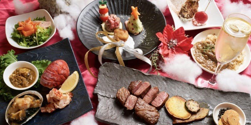 【Xmas2025】12月限定　Xmas鉄板焼きコース