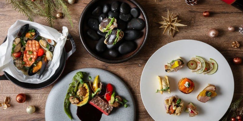 【Xmas2025】仙台牛グリルや宮城サーモンのカルトッチョなど全5品クリスマスコース